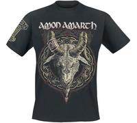 Amon Amarth Heidrun Homme T-Shirt Manches Courtes Noir 100% Coton Regular/Coupe Standard