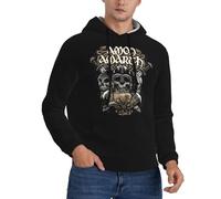 Amon Amarth Sweat-Shirt à Capuche décontracté à Manches Longues pour Hommes avec Poches