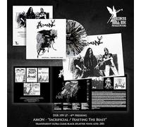 Amon - Sacrificial / Feasting The Beast - Clear & Black Splatter Vinyl