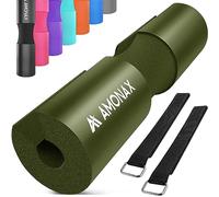 Amonax Barbell Squat Pad manchon mousse à Squat en Mousse Support de Nuque & Epaules Protection pour Squats Lunges, Hip Thrusts, Haltérophilie, coussin d'haltères, coussin squat (Vert)