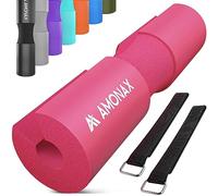 Amonax Barbell Squat Pad manchon mousse à Squat en Mousse Support de Nuque & Epaules Protection pour Squats Lunges, Hip Thrusts, Haltérophilie, coussin d'haltères, coussin squat (Rose)