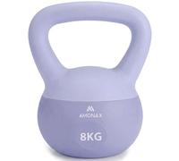 Amonax Ensemble de kettlebells de 4 kg, 6 kg, 8 kg, 10 kg, pour homme et femme, avec poignée ergonomique antidérapante, poids pour entraînement de force complet du corps