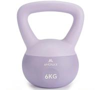 Amonax Ensemble de kettlebells de 4 kg, 6 kg, 8 kg, 10 kg, pour homme et femme, avec poignée ergonomique antidérapante, poids pour entraînement de force complet du corps