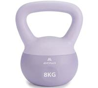 Amonax Ensemble de kettlebells de 4 kg, 6 kg, 8 kg, 10 kg, pour homme et femme, avec poignée ergonomique antidérapante, poids pour entraînement de force complet du corps