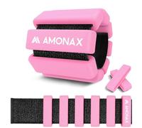 Amonax Ensemble De Poids Cheville, Fitness Poids Poignet Pour Femmes Et Hommes, Paire De 1kg Pour Leste Musculation, Poids Pilates Poids De Natation, Leste Cheville (Rose - 1kg x 2)