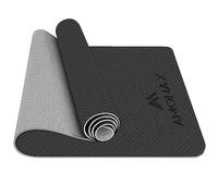 Amonax Grand tapis de yoga, antidérapant, 6 mm d'épaisseur, tapis de yoga de voyage pour femmes, hommes, enfants, filles, tapis de voyage léger pour l'extérieur