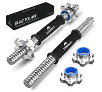 Amonax haltere musculation 15 20 30 kg, alteres barre poids musculation reglable homme femme, sport maison materiel poids à domicile haltérophilie, set haltères de fitness dumbbell kit (Noir 3KG)