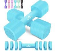 Amonax Haltères Réglables 4 En 1, Kit De Poids 1kg à 2.5kg, Alteres Musculation Femme Et Homme, Dumbbell Set Compact Pour Entraînement De Force, Fitness Et Poids Musculation à La Maison (Bleu)