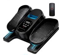 Amonax Mini Elliptique de Bureau, Vélo Elliptique Motorisé, Pédalier de Bureau pour Personnes Âgées, Mini Vélos Elliptiques Appartement avec Télécommande, Base Antidérapante et Vitesse Réglable