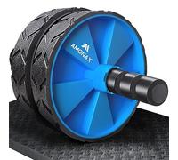 Amonax Roue Abdominale Convertible, Ab Roller Wheel, Roulette Abdominaux Exercice pour Abdominaux, Roue de Fitness pour Musculation Sport Maison Materiel pour Homme Femme (Bleu)