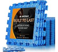 Amonax Tapis De Sport De Sol Tapis Mousse Eva, 30x30 cm Tapis De Sol pour Piscine Tapis De Gymnastique Dalle Garage, Tatami Puzzle Protection Sol pour, Tapis De Fitness Accessoire Musculation Home Gym