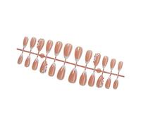 Amond Press On Nails Flower Designs Fausses Glues Sur L'acrylique Artificiel 24pcs Stick On Fomen Glues Acrylique Sur L'ongle Pour Les Femmes Claires