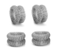 AMONENZ 4 Pièces Anneau Anti Calcaire 5,5 cm, Boule Anticalcaire pour Bouilloire Acier Inoxydable 304, Anneau Éliminateur de Calcaire Réutilisable, pour Bouilloires et Théières, Prolonger Durée Vie