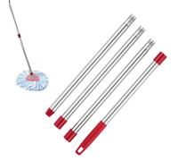 AMONENZ 4 Sections Manche Telescopique, Acier Inoxydable Perche Telescopique Peinture, Épissé Manche Balai, avec Poignée PP Perche Peinture, pour Maison, Lave-Auto, Hôtel