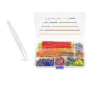 AMONENZ 840 Pièces Câble Bread Board Fil, 14 Tailles Breadboard Jumper Fil Kit, Câble Breadboard, avec Pinces en Plastique, pour L'électronique sur Plaque D'essai