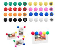 AMONENZ Aimant Frigo Decoratif, 40 Pièces Magnette Aimant Frigo, Rondes Aimant pour Frigo, Colorées Aimants Décoratifs, pour Réfrigérateurs, Tableaux Blancs, Machines à Laver