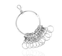 AMONENZ Mousqueton Porte Clé, Amovible Anneaux Porte Clé, Porte Clés Rotatif, Convient pour le Devoir, Responsable D'entrepôt, Responsable de Dortoir
