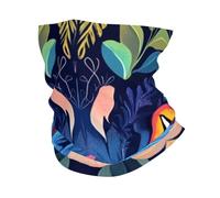 Among The Blue Cat Flowers Print Head Scarf Cagoule Visage Cou Foulard Cache-Cou Bandana Cache-Cou pour Homme Femme