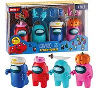 Among Us Lot de 4 figurines et accessoires de la série 2 11 cm