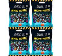 Among Us Lot de 4 sacs aveugles pour micro figurines, 8 figurines au total