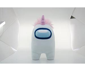 Among Us Official 12 inch Plush with Accessory White with Unicorn Hat 10913, 10910_10913,