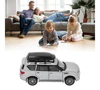 AMONIDA 1/32 Modèle de Voiture en Alliage moulé sous Pression avec Lumière Sonore Portes Ouvrantes Capot Coffre Tirez vers L'arrière pour Garçons Filles (Silver)