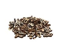 AMONIDA 100 Pièces de Découpes en Bois de Notes de Musique, Artisanat en Bois de Mode Vintage Lisse et inachevé, Peinture pour Travaux Manuels, Décoration de Découpes avec un Design Créatif, Idéal