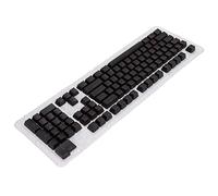 AMONIDA 106 Touches Keycaps OEM Hauteur Attrayante Deux Couleurs Injection Opaque Keycaps pour Claviers Mécaniques Matériau ABS Durable 106 Touches (Lettres Rouges Noires)