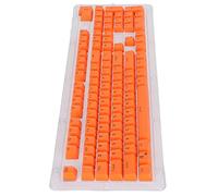 AMONIDA 106 Touches Keycaps OEM Hauteur Attrayante Deux Couleurs Injection Opaque Keycaps pour Claviers Mécaniques Matériau ABS Durable 106 Touches (Caractères Orange Rouge Noir)
