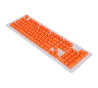 AMONIDA 106 Touches Keycaps OEM Hauteur Attrayante Deux Couleurs Injection Opaque Keycaps pour Claviers Mécaniques Matériau ABS Durable 106 Touches (Caractères Orange Rouge Noir)
