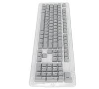 AMONIDA 106 Touches Keycaps OEM Hauteur Attrayante Deux Couleurs Injection Opaque Keycaps pour Claviers Mécaniques Matériau ABS Durable 106 Touches (caractères Noirs Gris Clair)