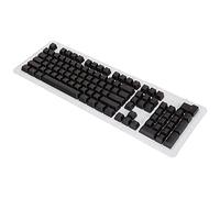 AMONIDA 106 Touches Keycaps OEM Hauteur Attrayante Deux Couleurs Injection Opaque Keycaps pour Claviers Mécaniques Matériau ABS Durable 106 Touches (Lettres Rouges Noires)