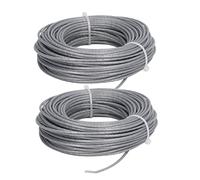 AMONIDA 2 Pièces 24 M 2,0 Mm Ligne de -Herbe en Nylon, Remplacement de Câble de Câble Métallique de Tondeuse à Gazon Durable avec des Performances Stables, Idéal pour Art 24 27 30 36