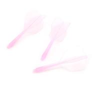 AMONIDA 3 Tiges et Ailettes de Fléchettes Intégrées avec Un Design Transparent pour Une Précision Ultime dans Les Jeux de Fléchettes, Fabriquées en Matériau ABS Durable (Pink)