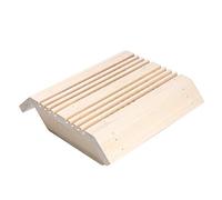 AMONIDA Abat-Jour de Lampe de Sauna, Couverture de Lumière de Sauna en Bois pour Accessoires de Pièce, avec Polissage des Bords Lisses et Bonne Transmission de la Lumière, 27 X 28 Cm
