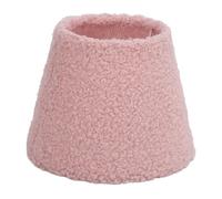 AMONIDA Abat-jour Rond en Tissu Peluche Doux, Cône de Remplacement Exquis pour Lampe de Table E27 E14, Hall D'hôtel, KTV Club (PINK)