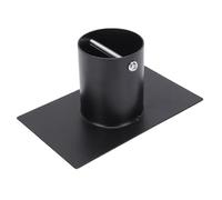 AMONIDA Adaptateur de Chaîne de Pluie, Installateur de Gouttière en Métal pour Un Drainage Efficace des Eaux de Pluie, 1 unité, Fer Durable avec Boulon en Laiton (Black)
