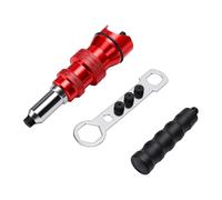 AMONIDA Adaptateur de Pistolet à Rivets électrique pour 4 Tailles de Rivets | Matériau de construction de qualité supérieure, 10 fois plus rapide que le manuel, adapté au travail du métal et aux tâches
