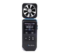 AMONIDA Anémomètre Numérique avec Ventilateur, Compteur de Vitesse et de Température du Vent Portatif avec écran Couleur de 2 Pouces, 5 Unités, Mise Hors Tension Automatique, Débitmètre d'air USB