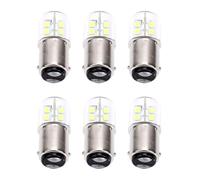 AMONIDA BA15D Ampoule LED pour Feux de Bateau, Machines à Coudre, Lot de | Lumière à intensité variable 300 lumens, 24 LED SMD 2835, base à baïonnette à double contact, CRI supérieur à 80
