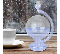 AMONIDA Baromètre en Verre pour Décoration Intérieure, 5,9 Pouces | Prédicteur de temps liquide, bouteille en verre bleu pour les amateurs de sciences, ornement de table