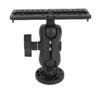 AMONIDA Base de Montage pour Détecteur de Poissons, Support Universel à Boule Rotative à 360 Degrés, Plaque de Montage avec 4 Vis et 4 écrous, Idéal pour Bateau Marin, Kayak et canoë Ponton