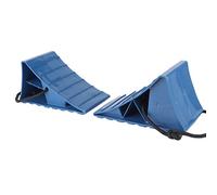 AMONIDA Bloc D'arrêt de Pneu Antidérapant Portable, 2 Pièces, Cale de Roue pour Remorques de Voiture, Motos Compactes PP 10.5x9.5cm