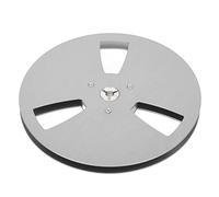 AMONIDA Bobine Vide de 1/4 7 Pouces, Remplacement Durable en Alliage D'aluminium pour Lecteurs de Bande, Parfait pour L'enregistrement et L'effacement, Conception à 3 Trous (SILVER)