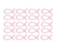 AMONIDA Bobines de Reliure en Spirale, épines de Reliure en Plastique Durables pour le Bureau et L'école, 20 Pièces, 11mm, ABS, Différentes Couleurs (PINK)
