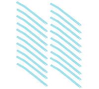 AMONIDA Bobines de Reliure en Spirale, épines de Reliure en Plastique Durables pour le Bureau et L'école, 20 Pièces, 11mm, ABS, Différentes Couleurs (BLUE)