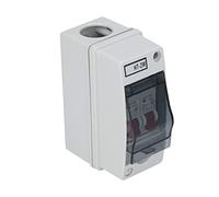 AMONIDA "Boîte de Distribution étanche" Boîtier de Distribution Ignifuge de Type MCB C pour Utilisation en Extérieur, 2 Voies, ABS, Matériau PC (16A 32A)