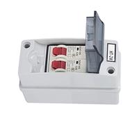 AMONIDA "Boîte de Distribution étanche" Boîtier de Distribution Ignifuge de Type MCB C pour Utilisation en Extérieur, 2 Voies, ABS, Matériau PC (20A 32A)