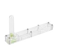 AMONIDA Boîte D'élevage de Fourmis en Acrylique avec Château d'eau Hydratant pour Les Amateurs de Fourmis et Les Enfants - Formicarium Léger et Transparent 14 X 2 X 7,6 Cm (nid Transparent)