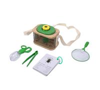 AMONIDA Boîte D'observation en Bois d'apprentissage STEM, Outil D'exploration Léger pour Enfants, étude de la Nature, Comprend Une Loupe et des Accessoires